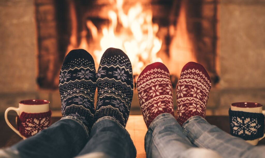 cozy at home for Christmas