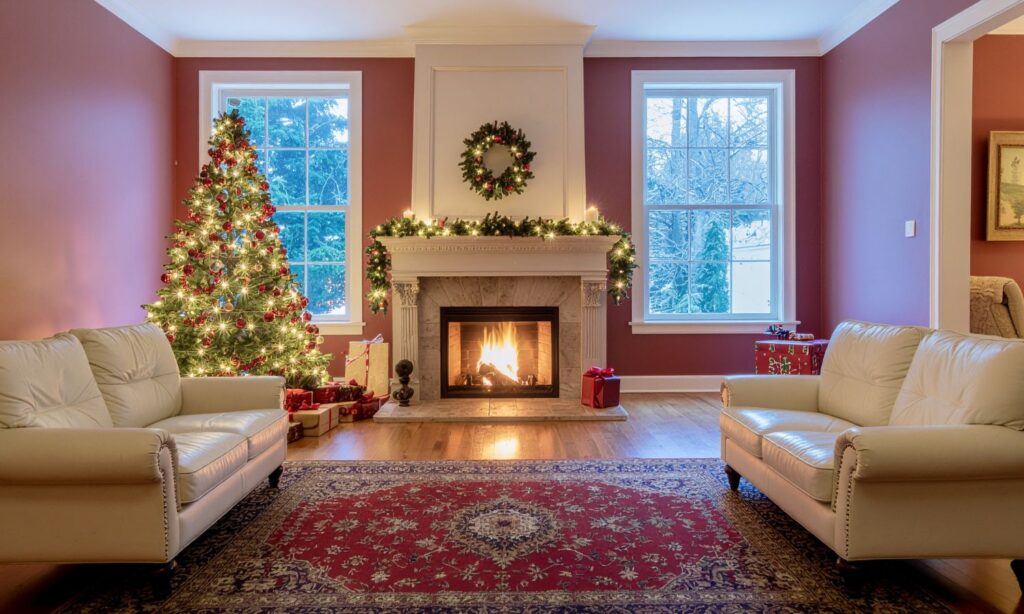 home decorated for Christmas, enjoy your home at the holidays