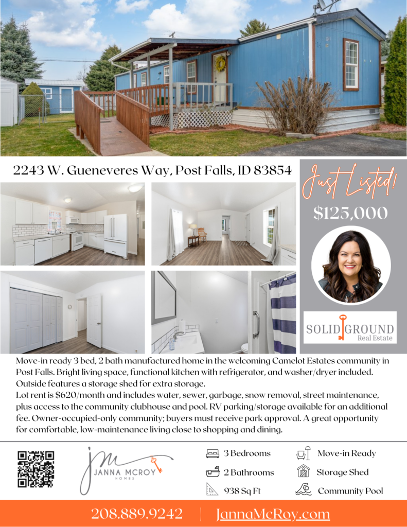 affordable home in Post Falls, ID on Gueneveres Way