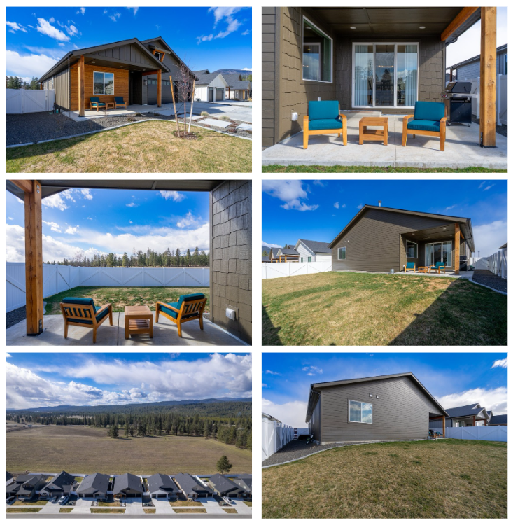 backyard on Bale St in Rathdrum, Id