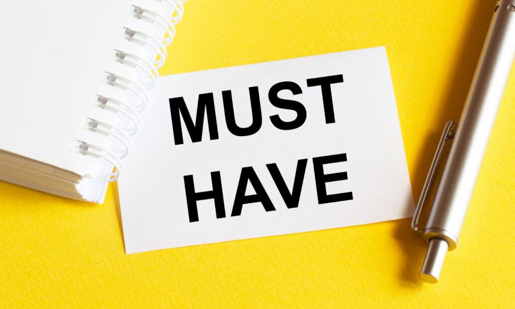 make a "must have" list when home shopping