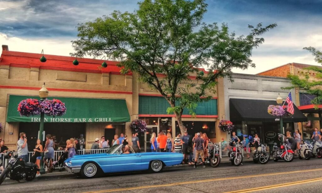 Vibrant downtown Coeur d'Alene, Id